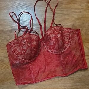 Victoria's Secret Red Corset 34C NWT